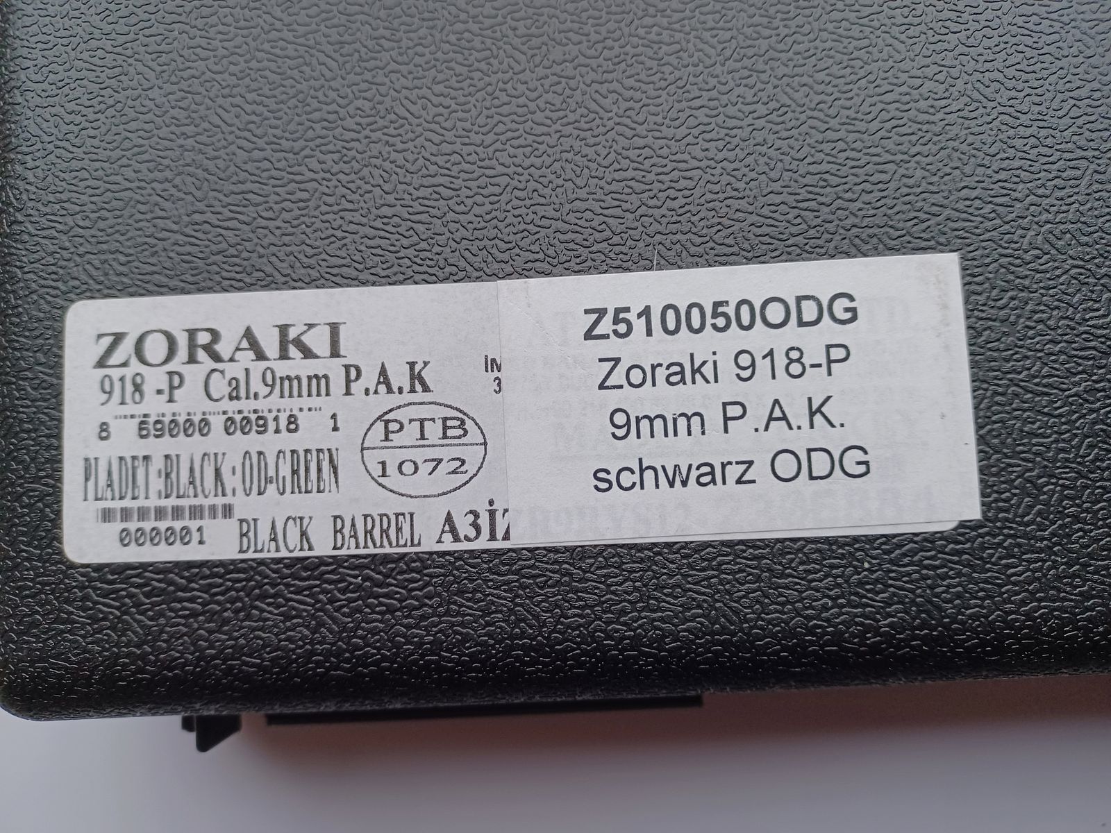 Zoraki 918 cal. 9mm P.A.K. - ODG -