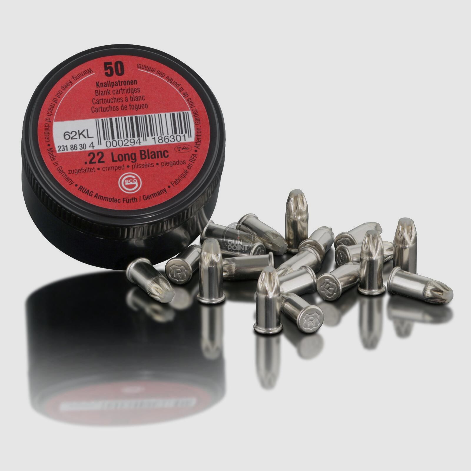 GECO - Platzpatronen .22lr. lang Knall - 50 Stck