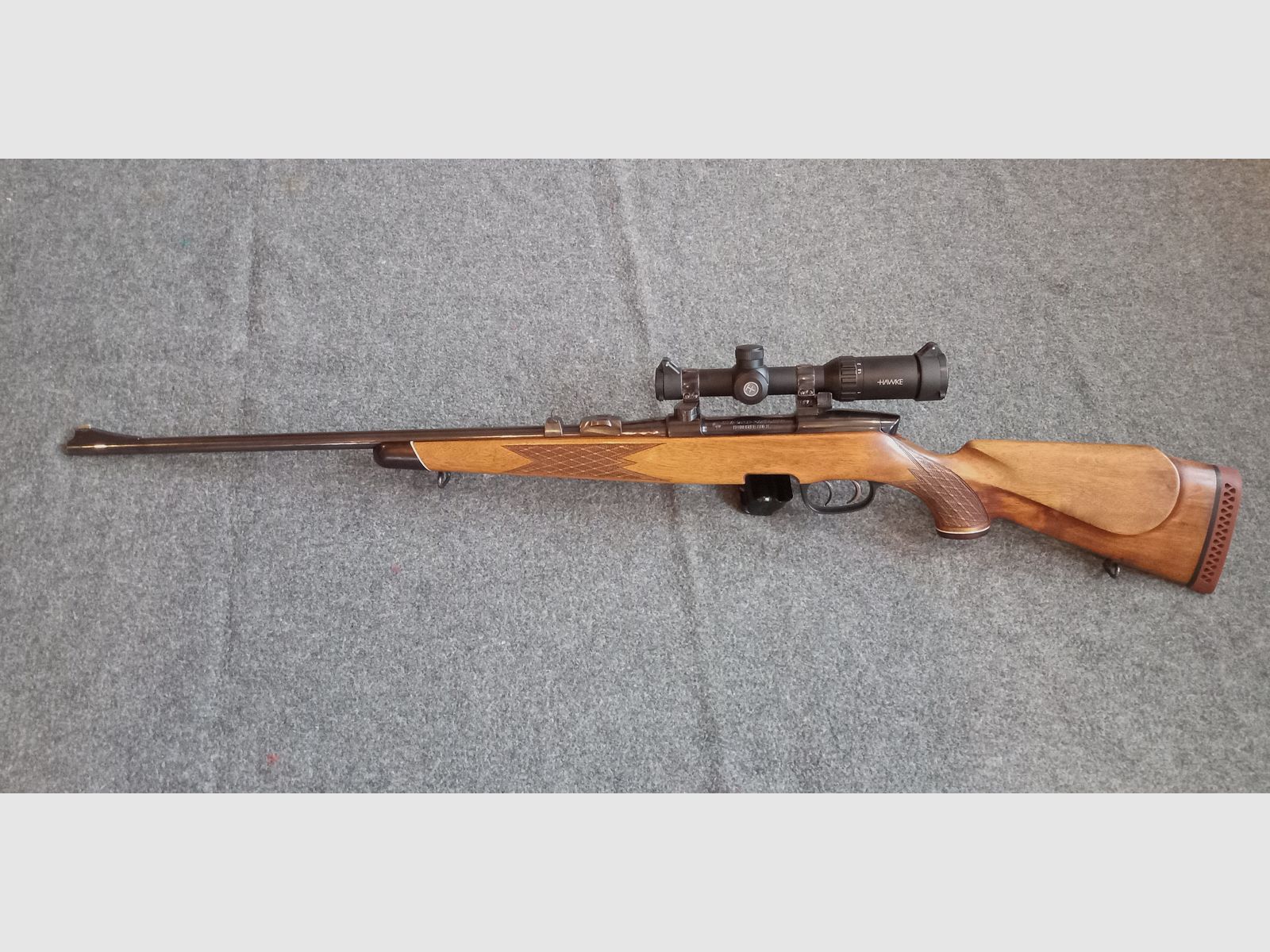 Steyr Mannlicher Model M 7x64 with 1-4X24 CIRCLE DOT reticle