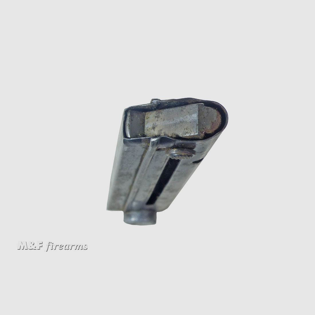 Deutsches Wehrmachts- Magazin für Pistole Luger P.08 #4314 h WaA 63 Hersteller Mauser/Oberndorf