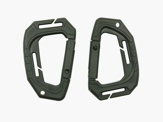 TACTICAL KARABINER MOLLE, 2stk. - Oliv