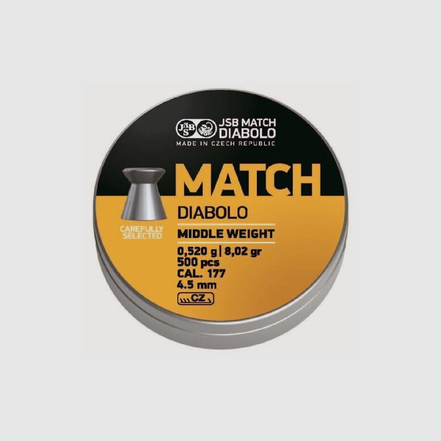 DIABOLO JSB Match Middle plombs diabolo 4,49 mm 0,52 g 500 pièces