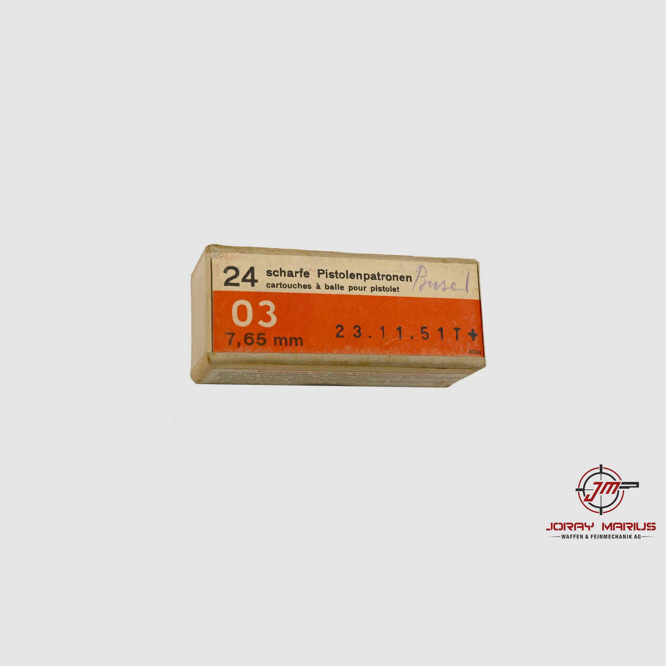 7.65 Swiss Pistolenpatrone 03 Taschenmunition, Bild 1 von 2