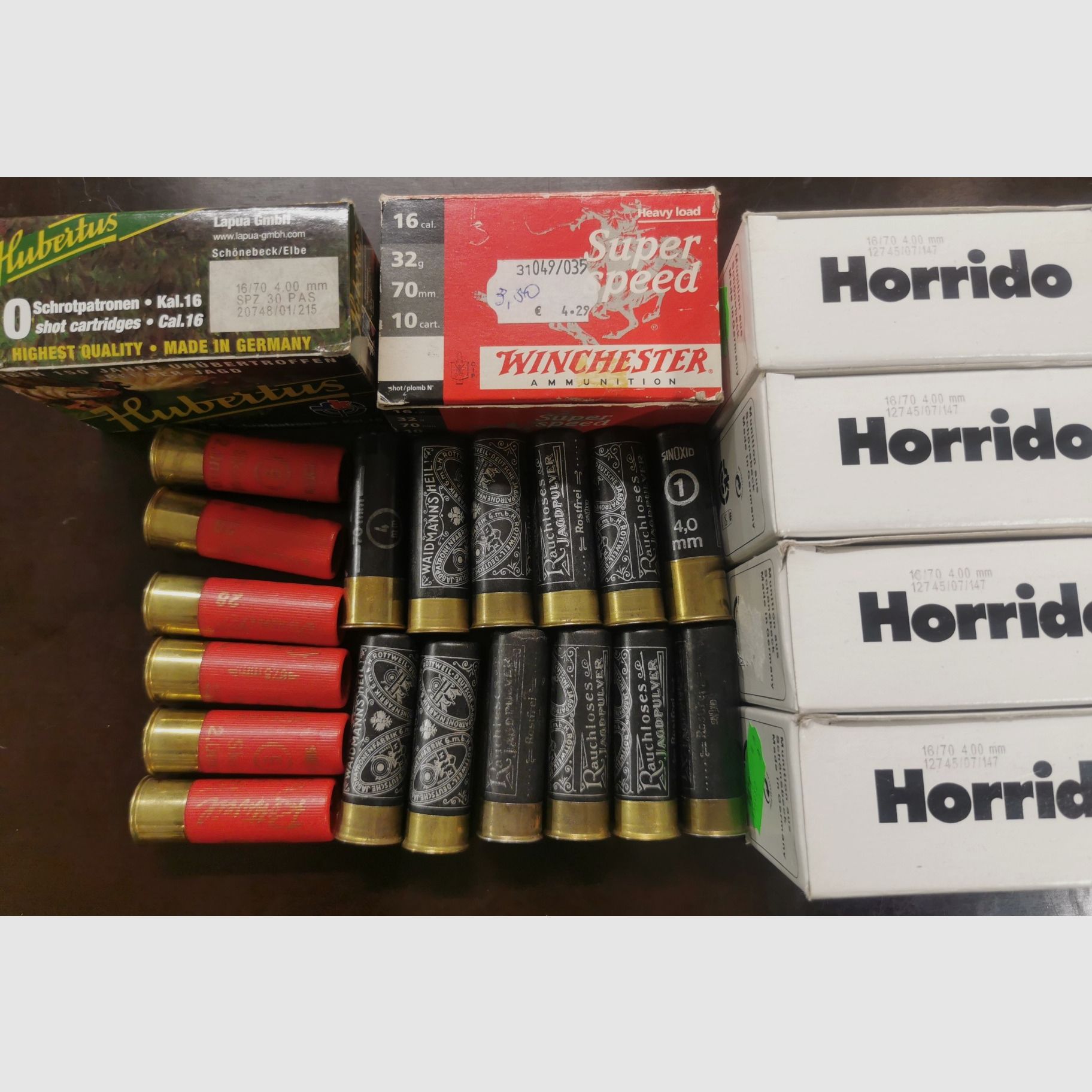 Shot 16/70 and 16/67.5