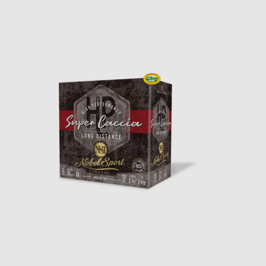 NOBEL Patronen SUPER CACCIA Long Distance HP Kal.12 pb.4/6 Spezial Colombaccio