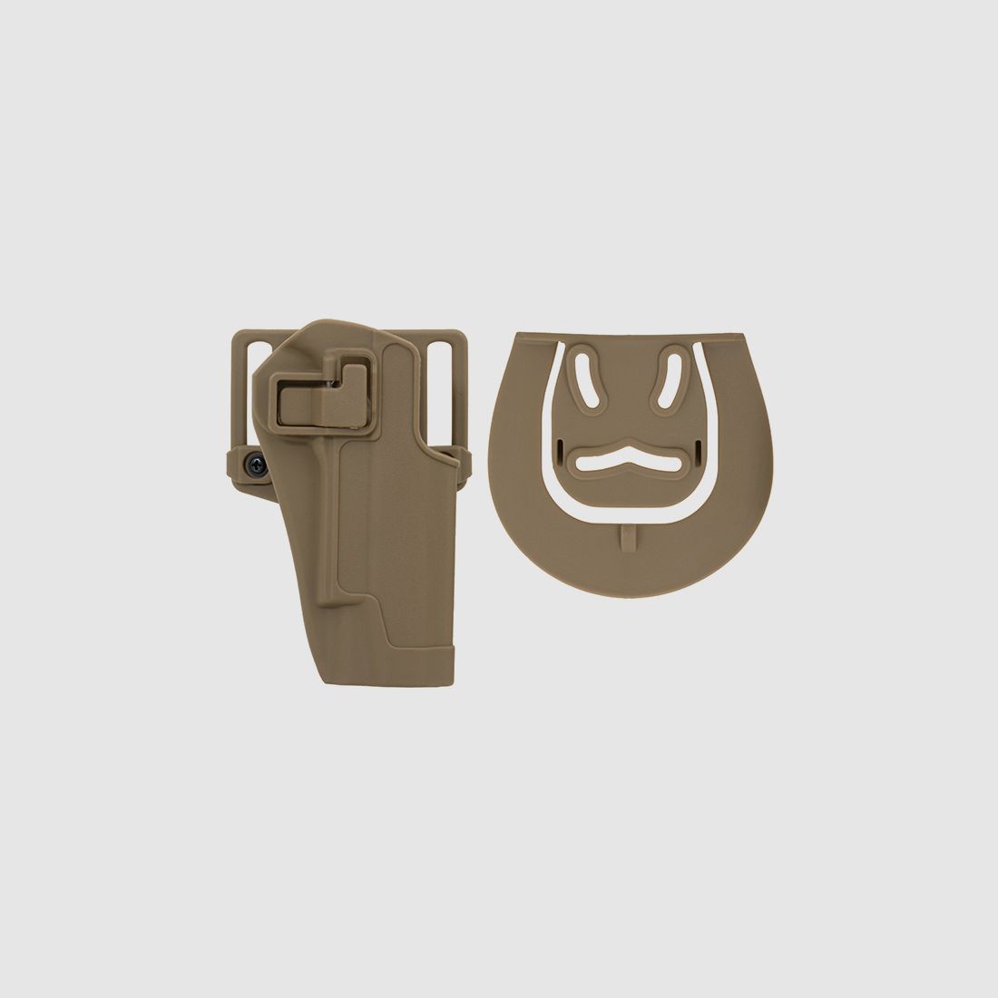 Quick-Draw Pistol Holster with Locking Mechanism for 1911 - Tan [CS]
