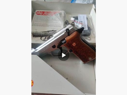 Weihrauch HW 94 Nickel 9 mm  RK PTB 855 Holzgriffe