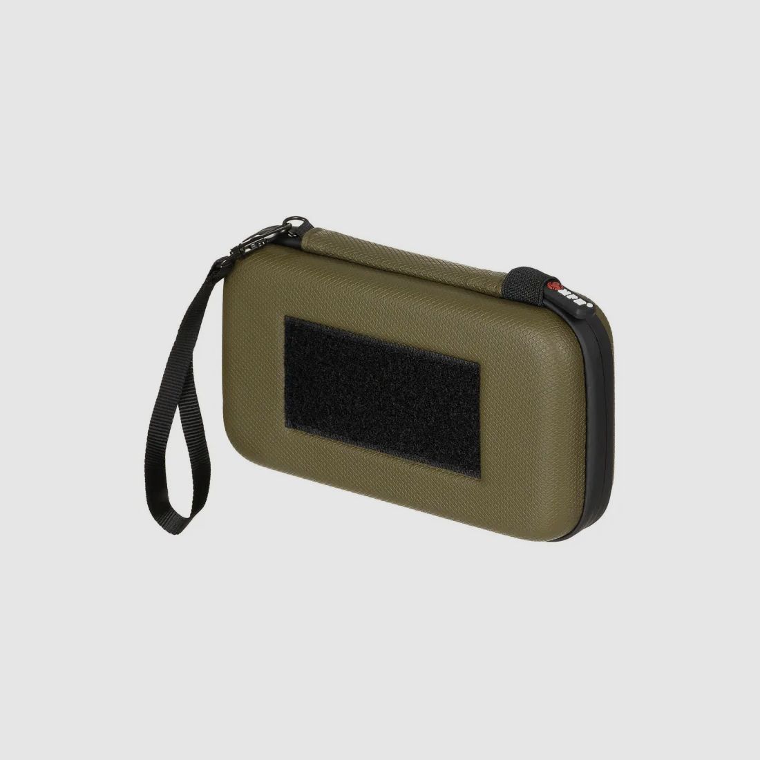 Hard shell bag, small, with Velcro loops, olive
