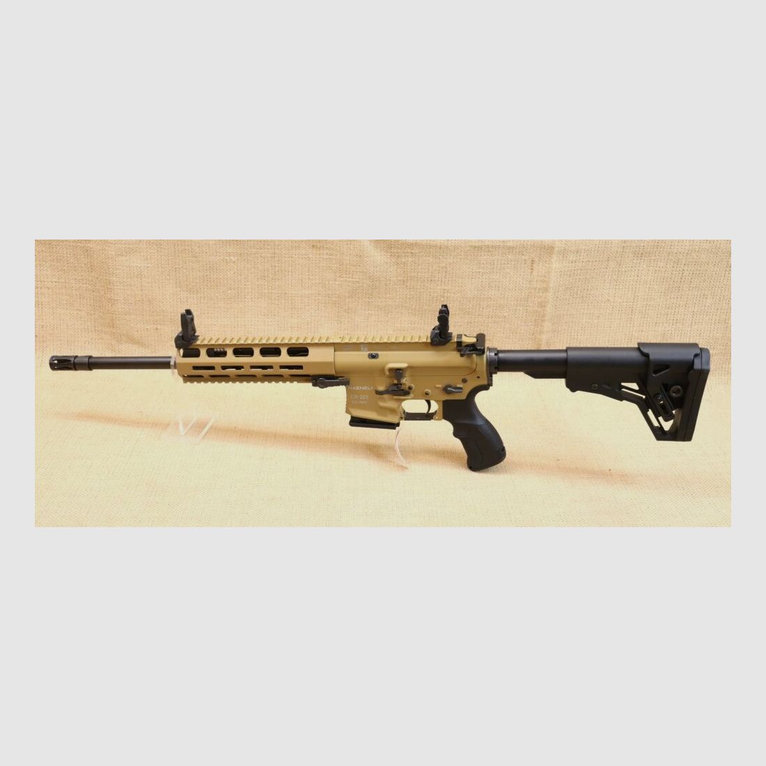 Haenel CR223 in Farbe Sand, inkl. Tasmanian Tiger Rifle Bag, sofort lieferb .223Rem