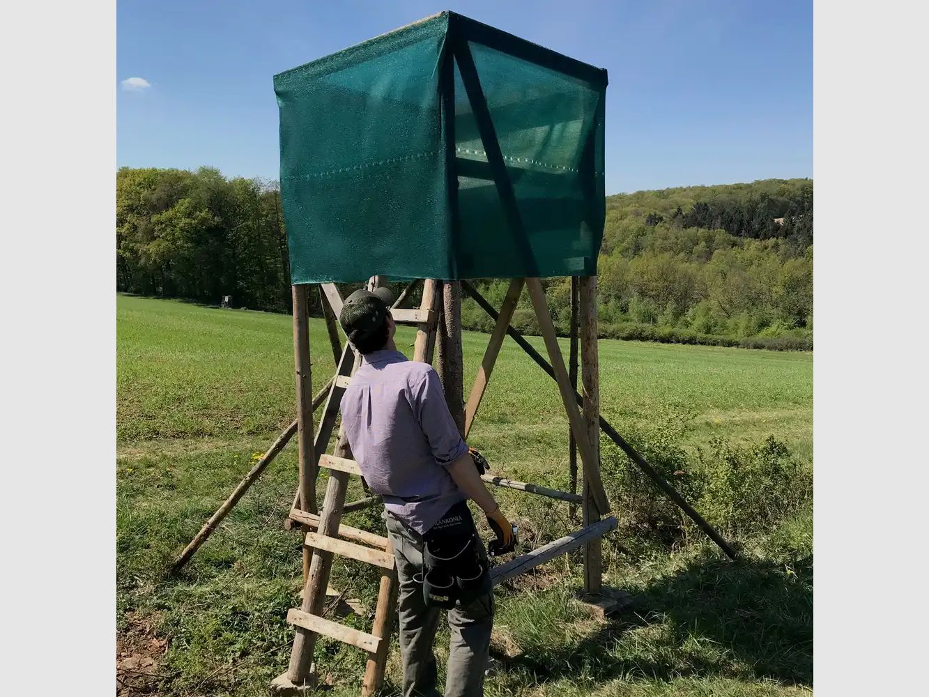 Wald & Forst Hochsitz-Sichtschutz Mesh 25x1,2 m