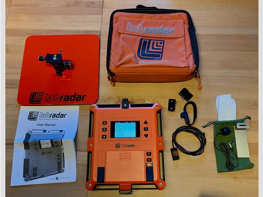 Labradar snelheidsmeter met accessoires