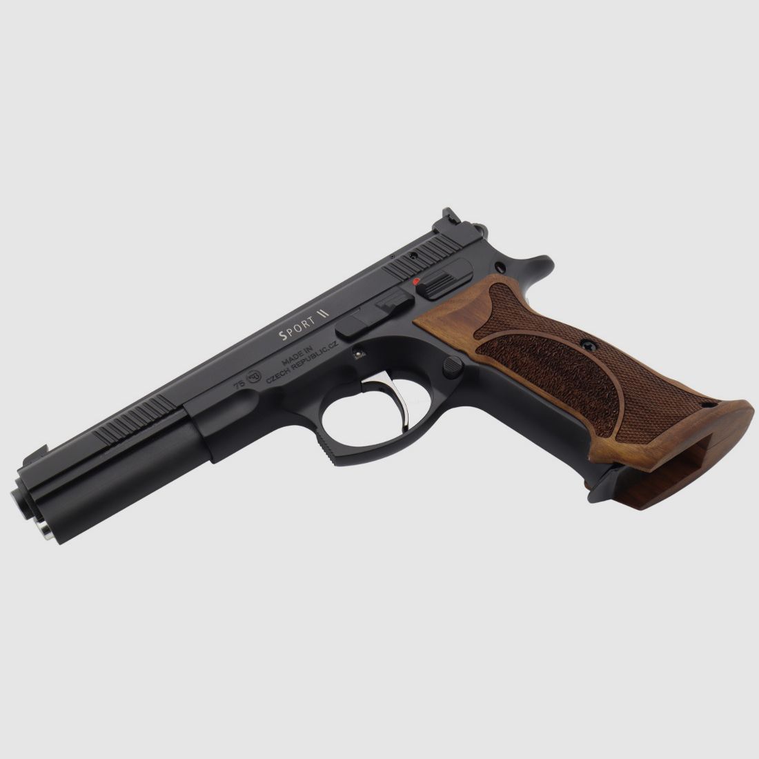  Waffen Oschatz Sport II SA 6" Longslide Matchpistole Nussbaum Matchgriff original von Waffen-Oschatz Stuttgart CZ75