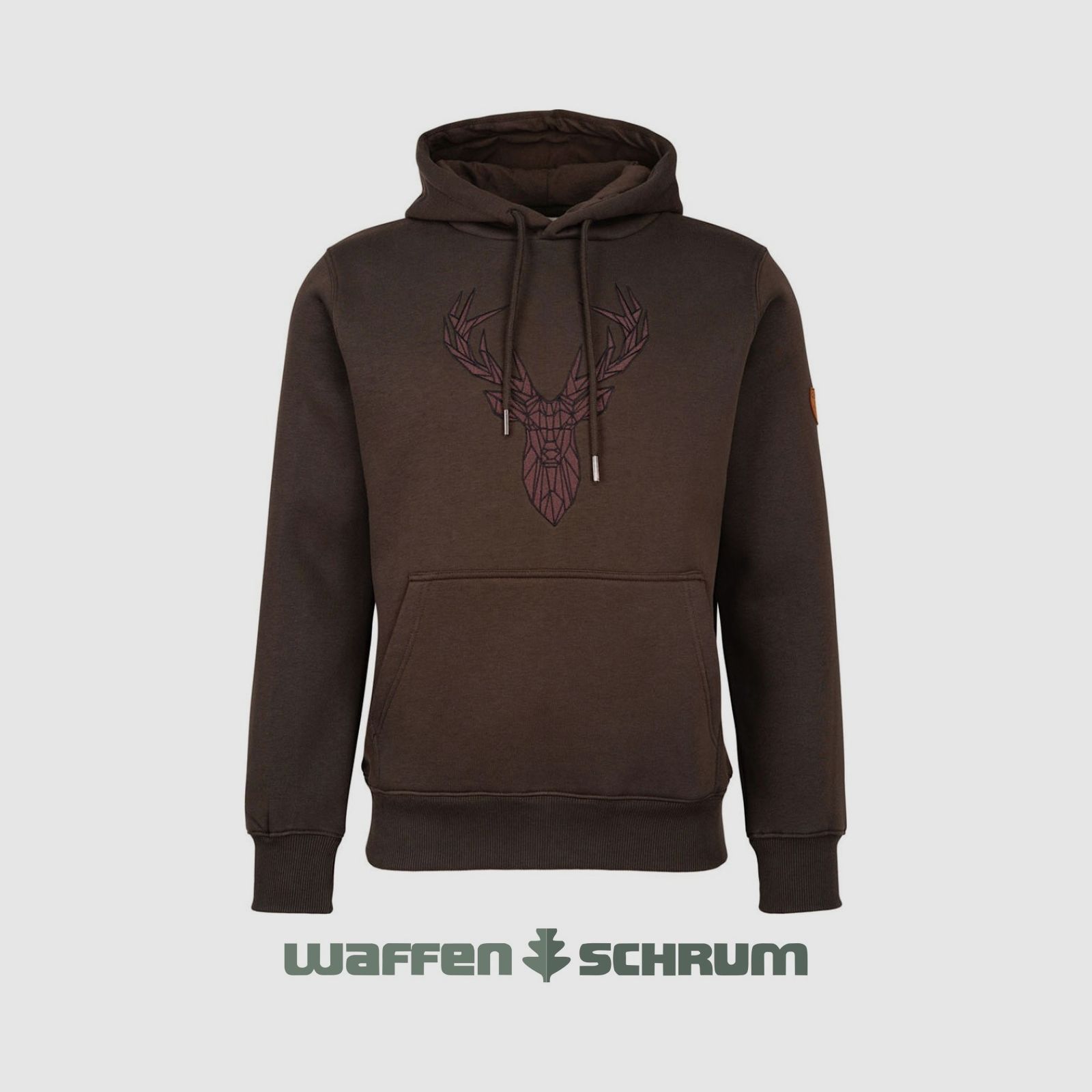 Hubertus Hoodie Hunting Hirsch Oliv/braun
