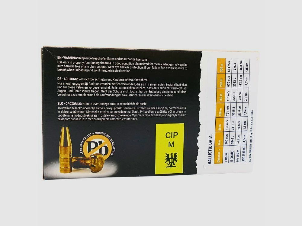 Fox-Bullets 8x57IS Hunter Classic 10.4g/160gr, image 2 of 2