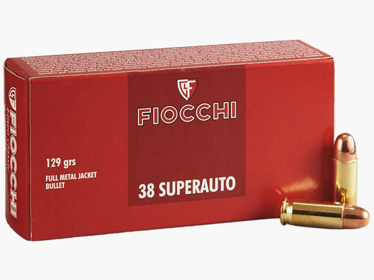 Fiocchi .38 Super Auto FMJ 129gr – 50er Pkg