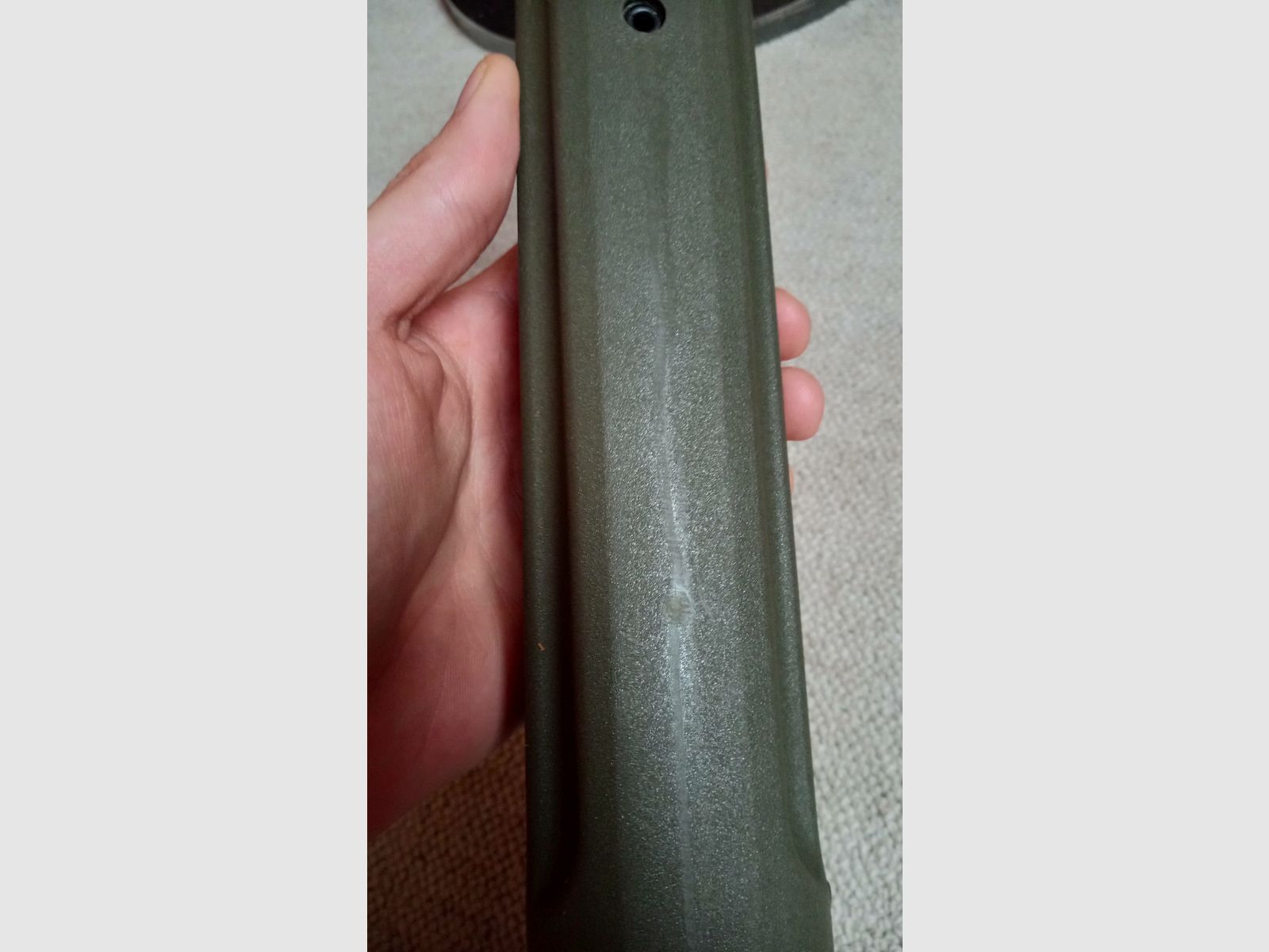 Seltener Original Trapezhandschutz für Zweibein und Griff Oliv-Grün ganzes Set für H&K G3A4 / G3 OD-green Wide Handguard + Grip