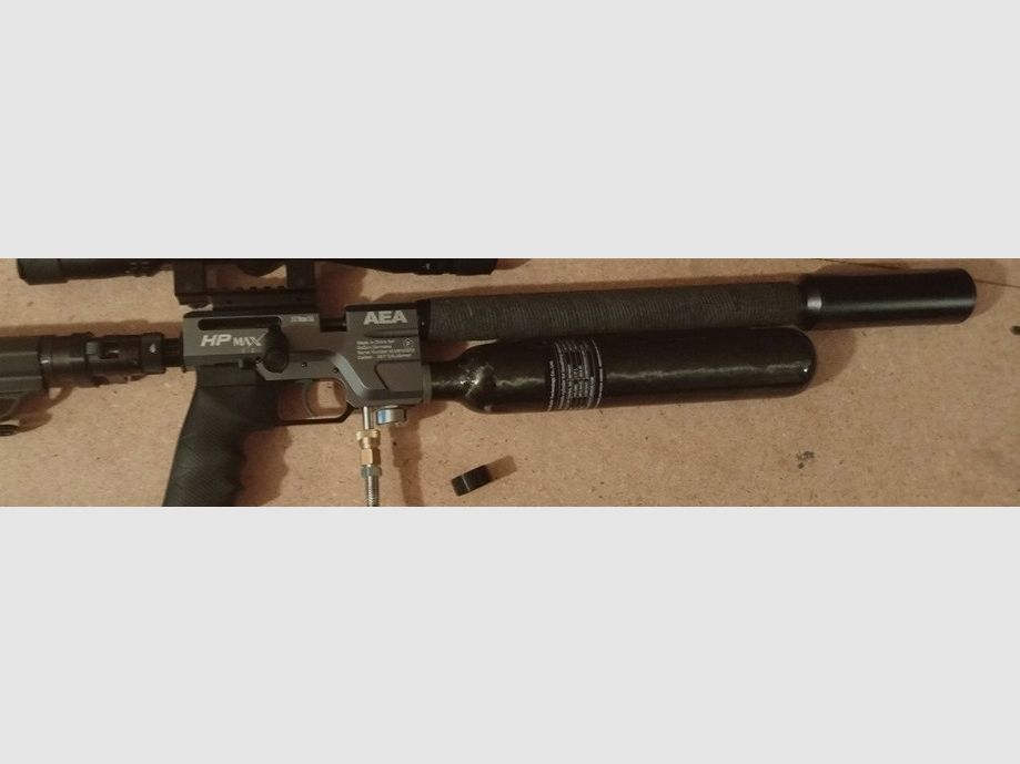 AEA HP Max MK1 Carbon Compositflasche 300bar 0,37l mit passendem Adapter