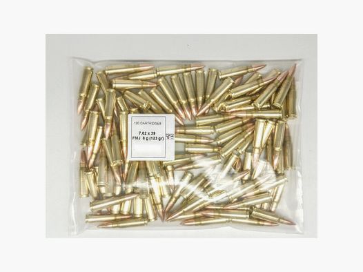 PPU - Prvi Partizan FMJ BT 123grs 100St Bulk 7.62x39