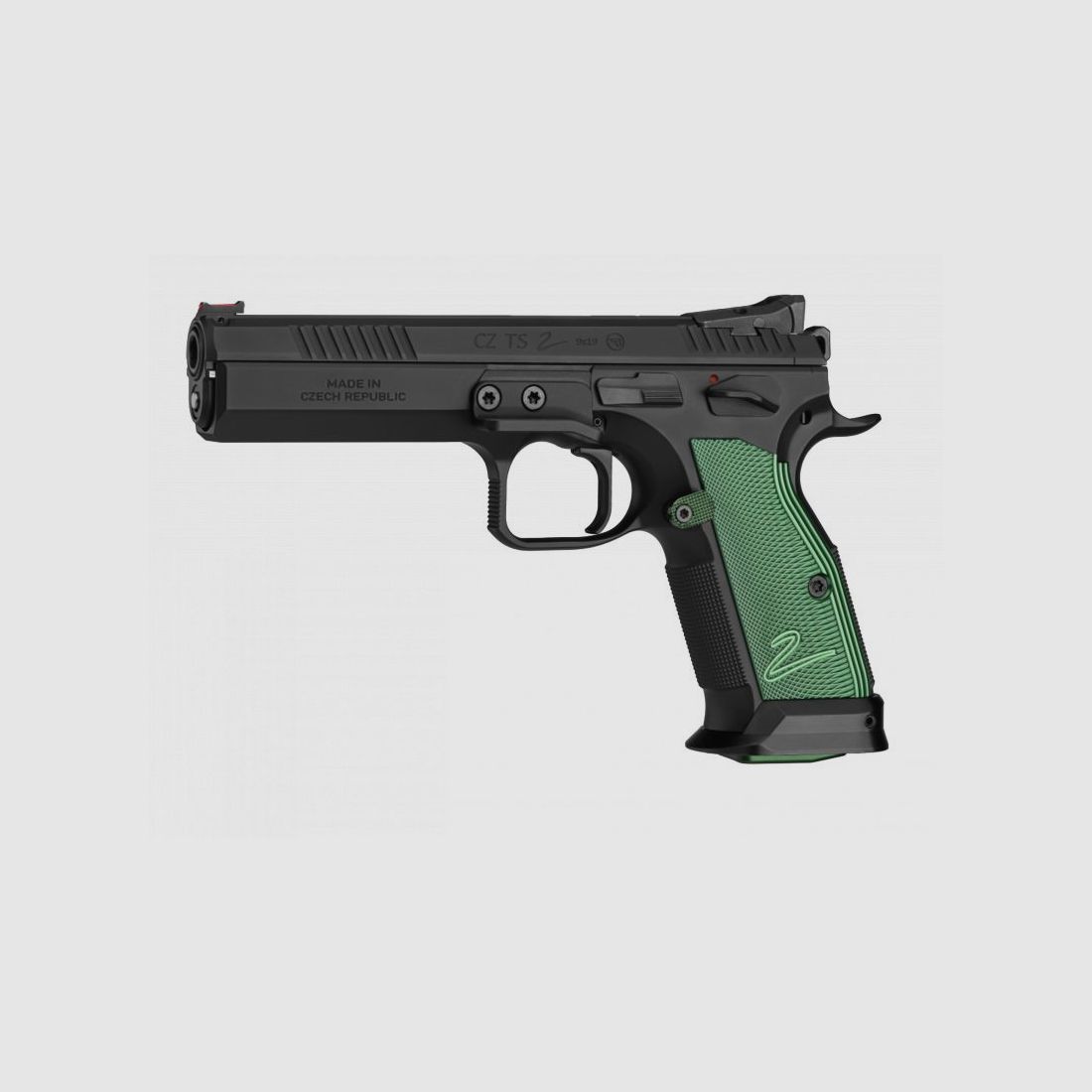 CZ TS 2 RACING GREEN-pistool kal. 9x19, afbeelding 1 van 3