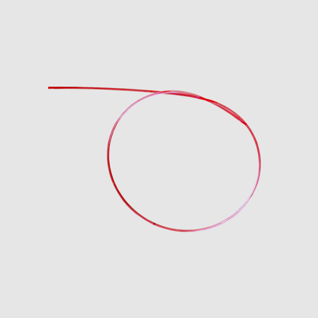 Korn CZ insert lumineux rouge 1.0mm 200mm longueur