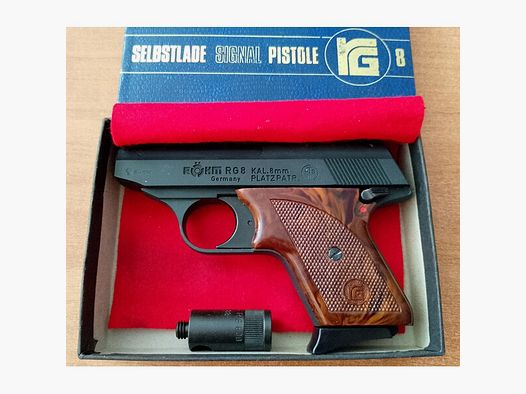Seltene Röhm RG 8 im Kaliber 8 mm Knall/ PTB 412 mit OVP!