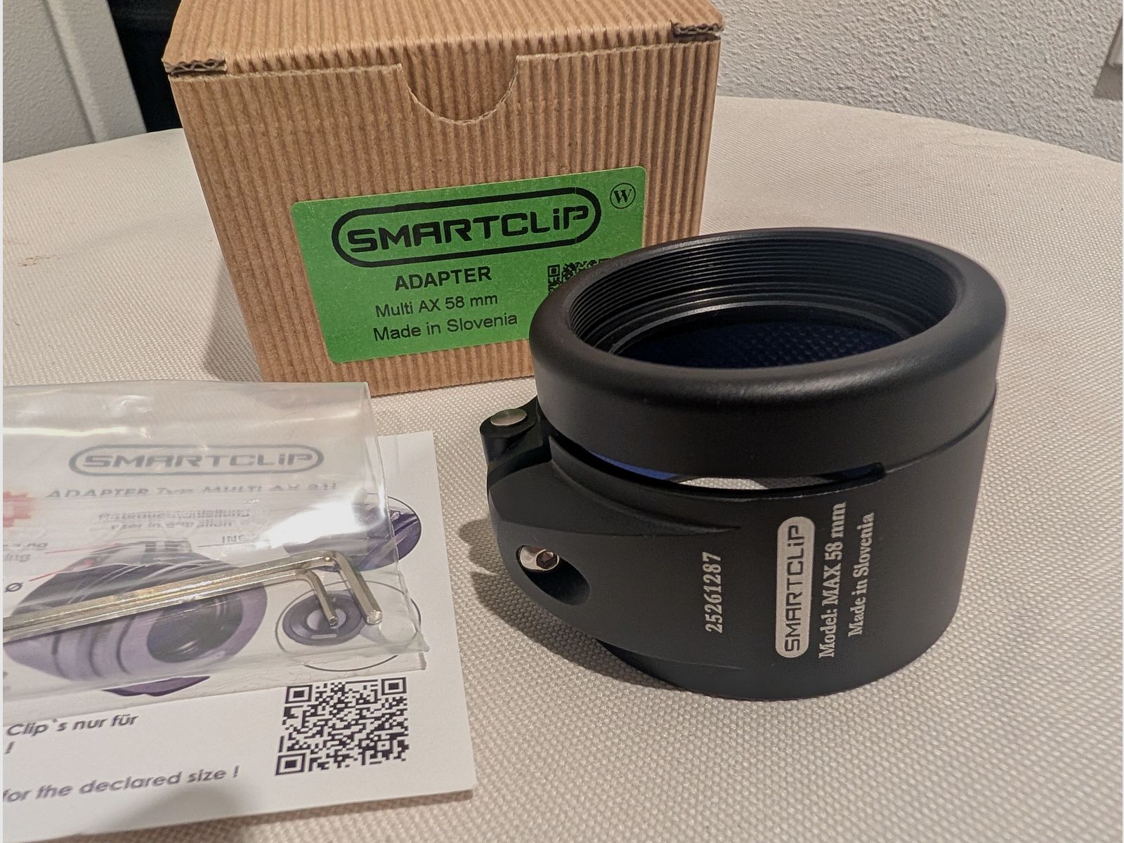 NEU / Smartclip Adapter AS Multi AX 52x0,75 / MAX 58mm / NEU