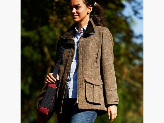 Wellington D-Jacket Bailey Tweed | evergreen