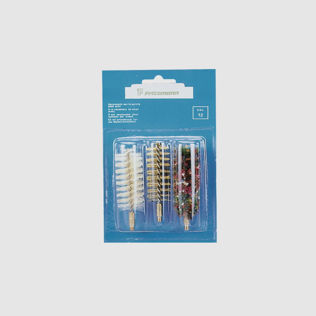 Fritzmann Bürstenpackung 3-teilig mit Spiralbürste Kal. 12