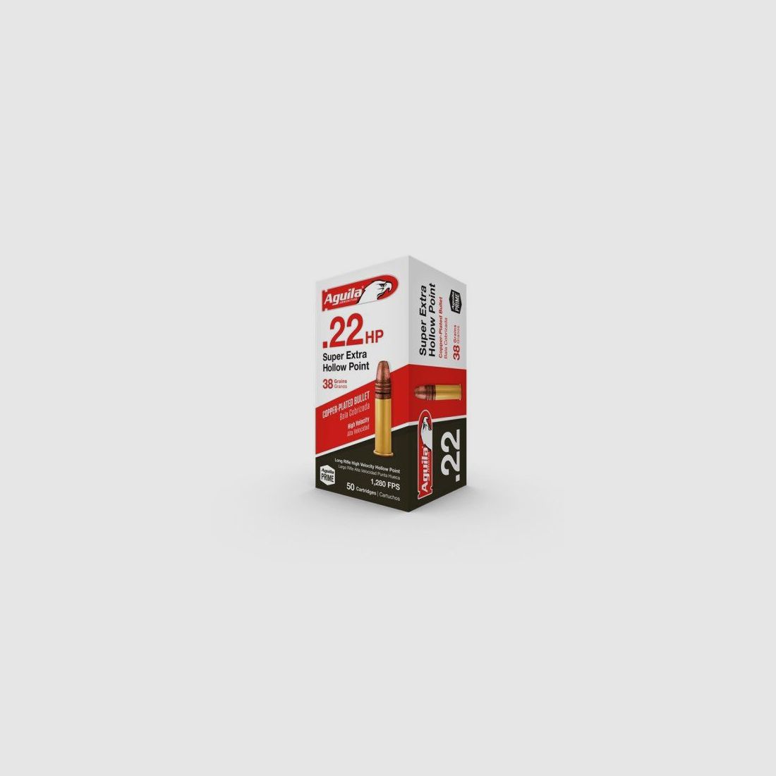 Munitions Aguila .22LR 38grs. HV HP