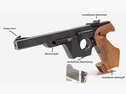 Walther Sport- und Behördenwaffen Walther GSP Sportpistole Kal 22 L.R.gebraucht (BJ.73)