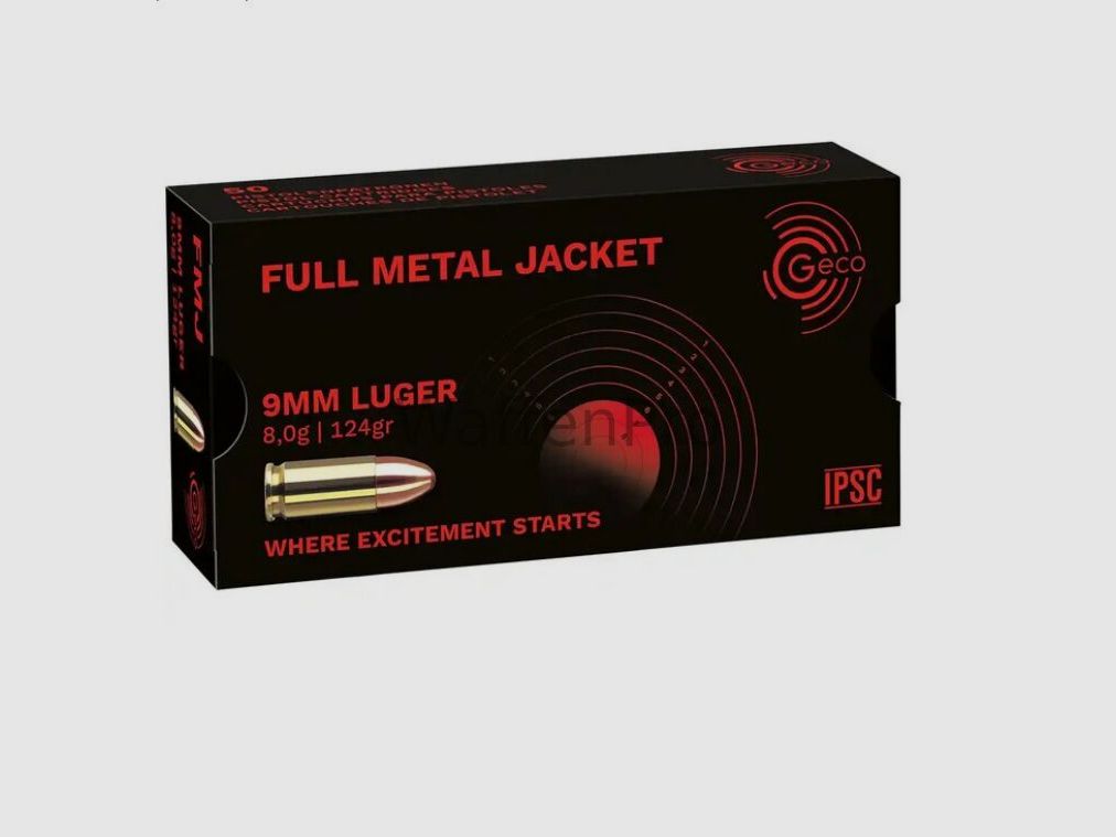 Geco Full Metal Jacket 8,0g/124grs.
