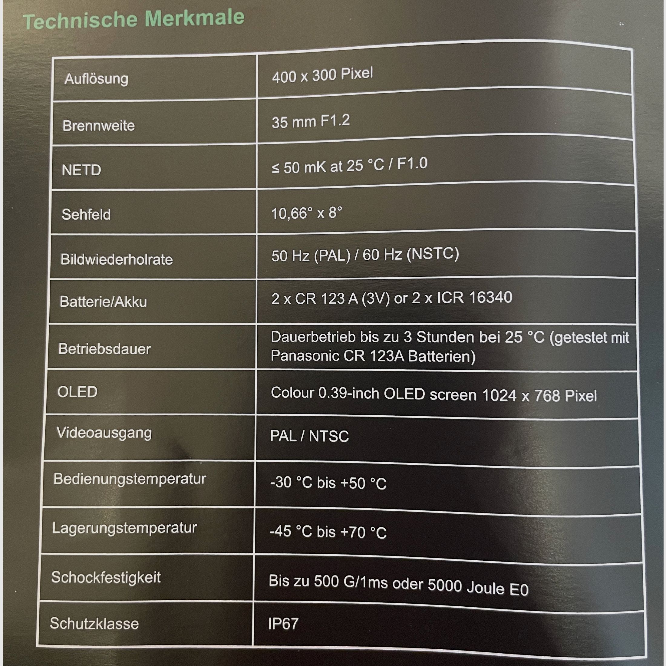 JSA nightlux TA435 dispositivo di imaging termico accessorio uso duale