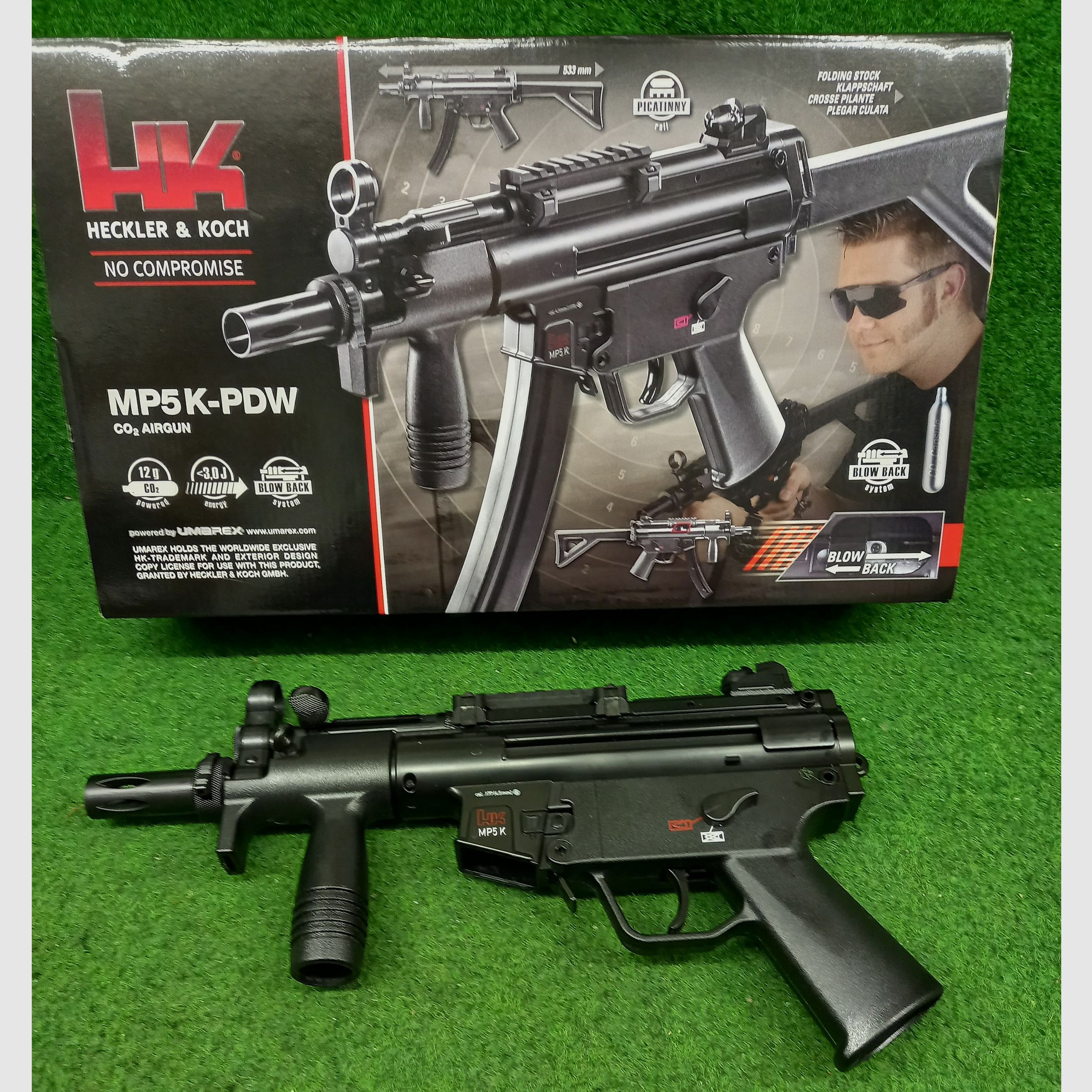 CO2 H&K MP5 Airgun im Kaliber 4,5 mm Stahl BB