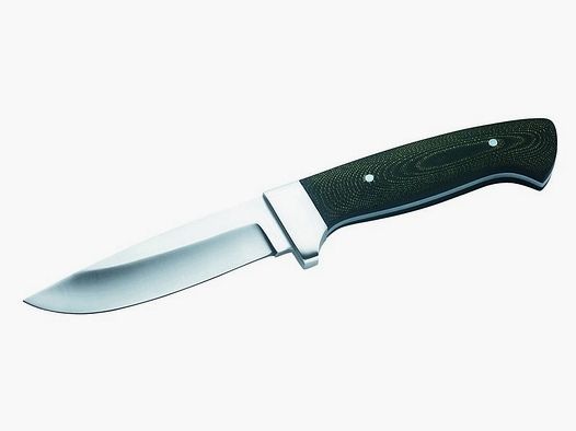 Coltello maneggevole 440A con manico in Micarta e fodero in pelle