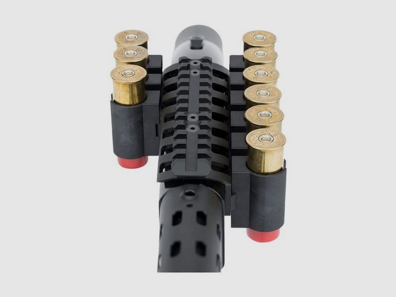 ADVANCED TECHNOLOGY Side-Saddle-Mount / Support de cartouches pour 9 cartouches .12 GA