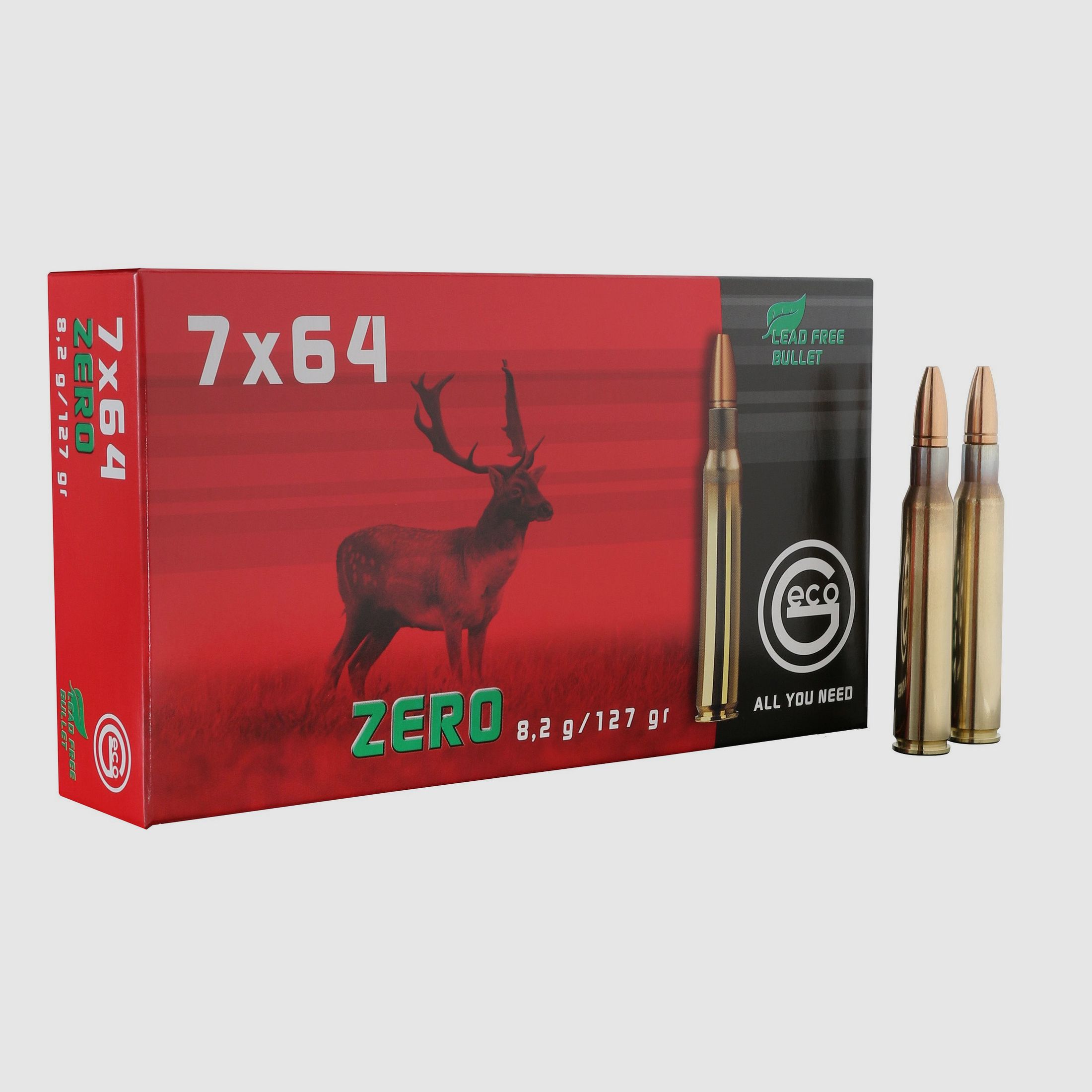 Geco Büchsenpatronen Zero 7x64. 127 grains