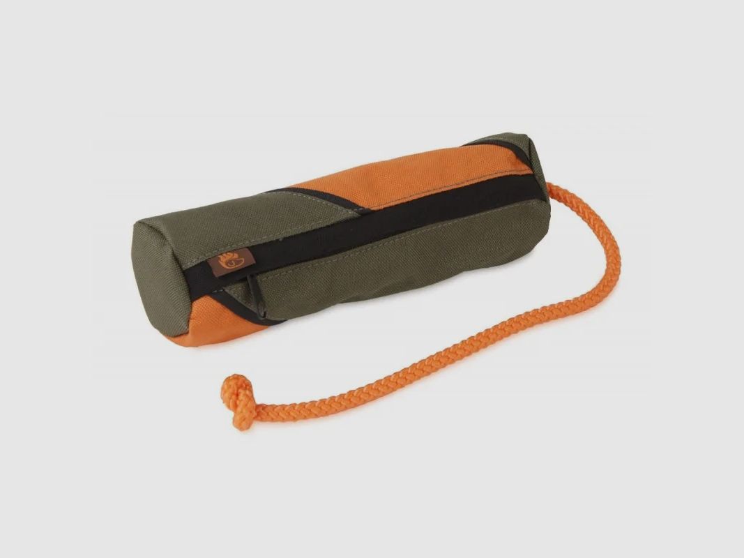 Dummy à friandises Firedog Standard pour chiens, Large, kaki/orange