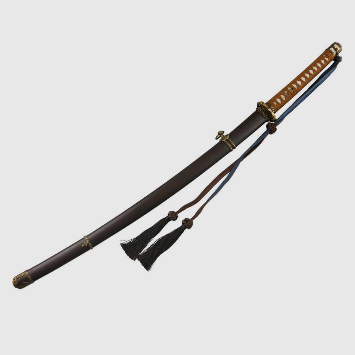 DerShogun WW2 Katana Gunto Samuraischwert mit scharfer Klinge aus 1045 Carbonstahl