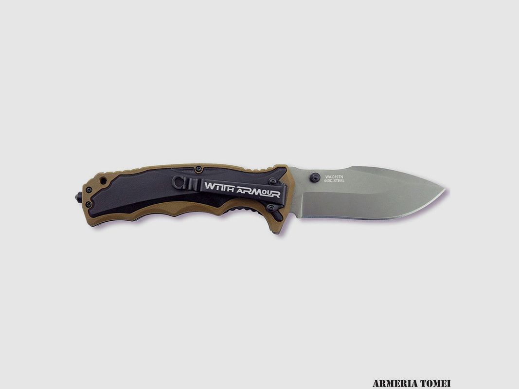 MESSER – MIT RÜSTUNG TIGER SHARK TAN/BLACK (WA-019TN), Bild 2 von 4