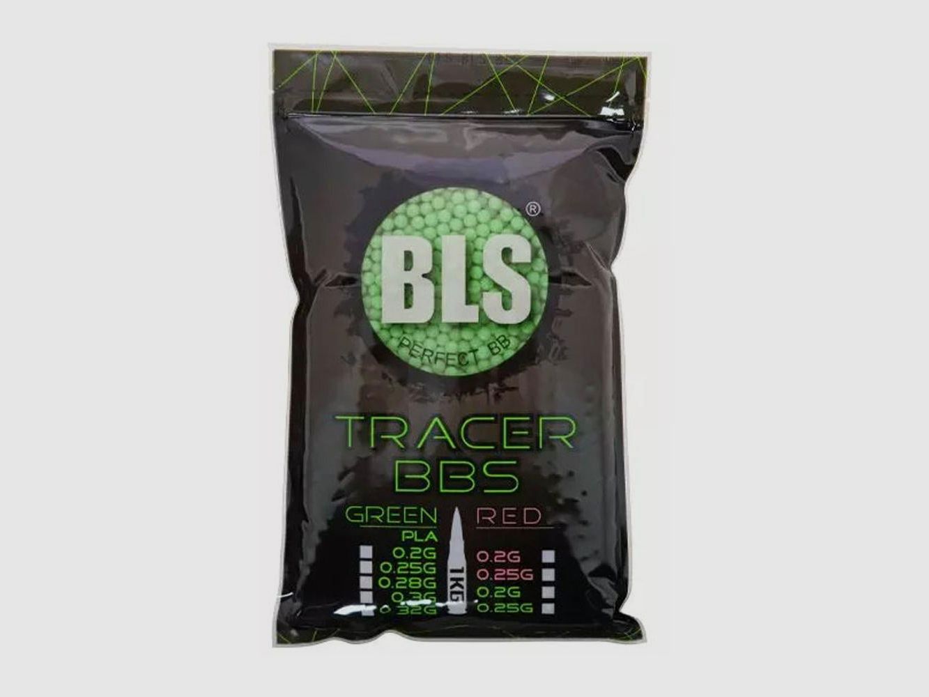 Biologisch abbaubare Tracer-Balls BLS 0,20g Grün - Beutel 1KG - Präzision und Umweltschutz