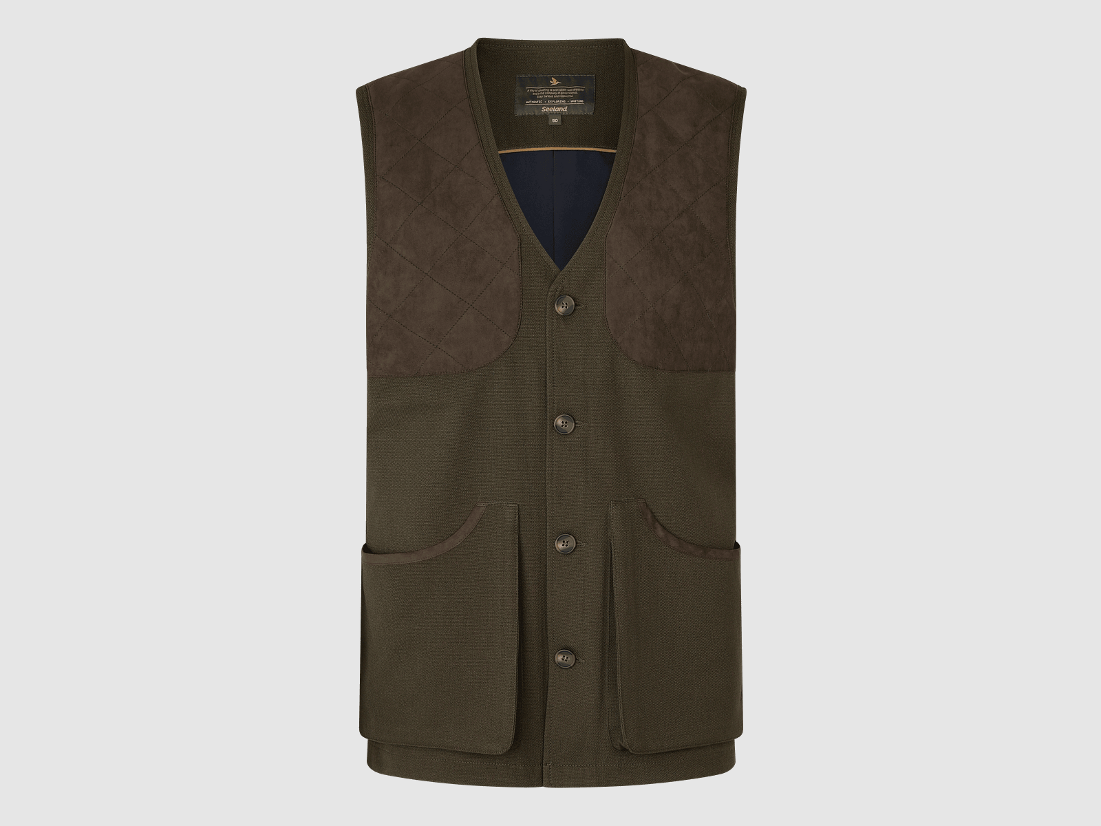 Seeland Woodcock Royale Gilet Uomo Oliva Ombreggiato 54