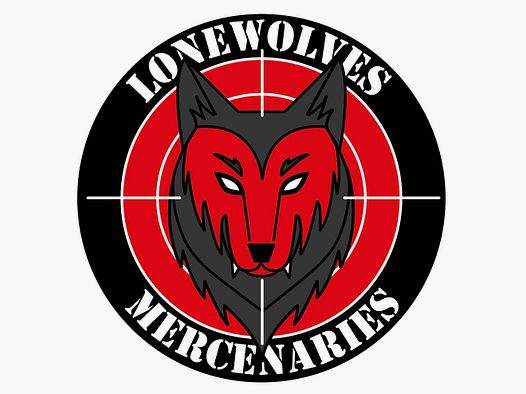 PVC-Abzeichen LONEWOLVES MERCENARIES