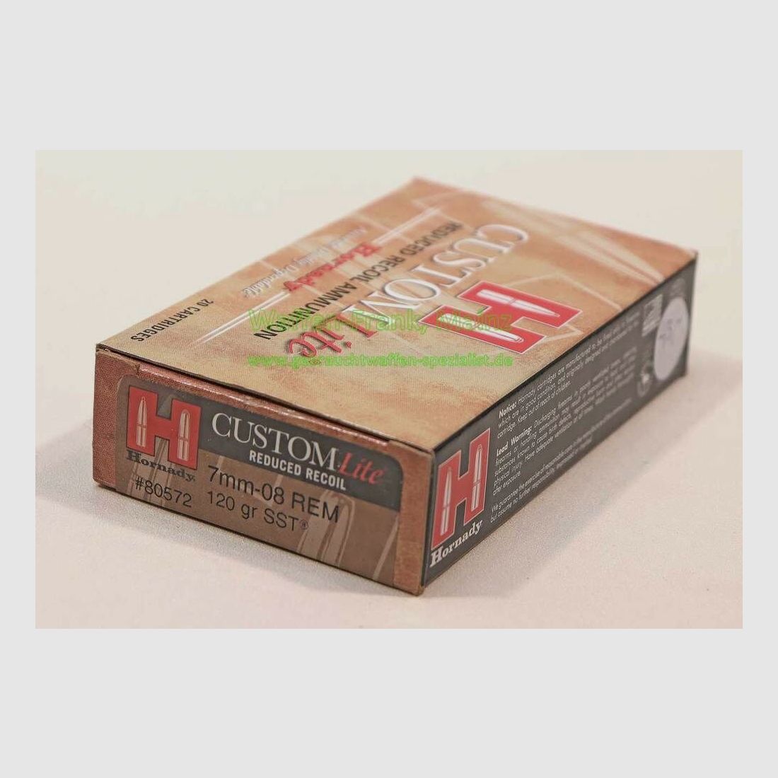 Hornady / USA Büchsenpatronen Custom Lite 7mm-08Rem