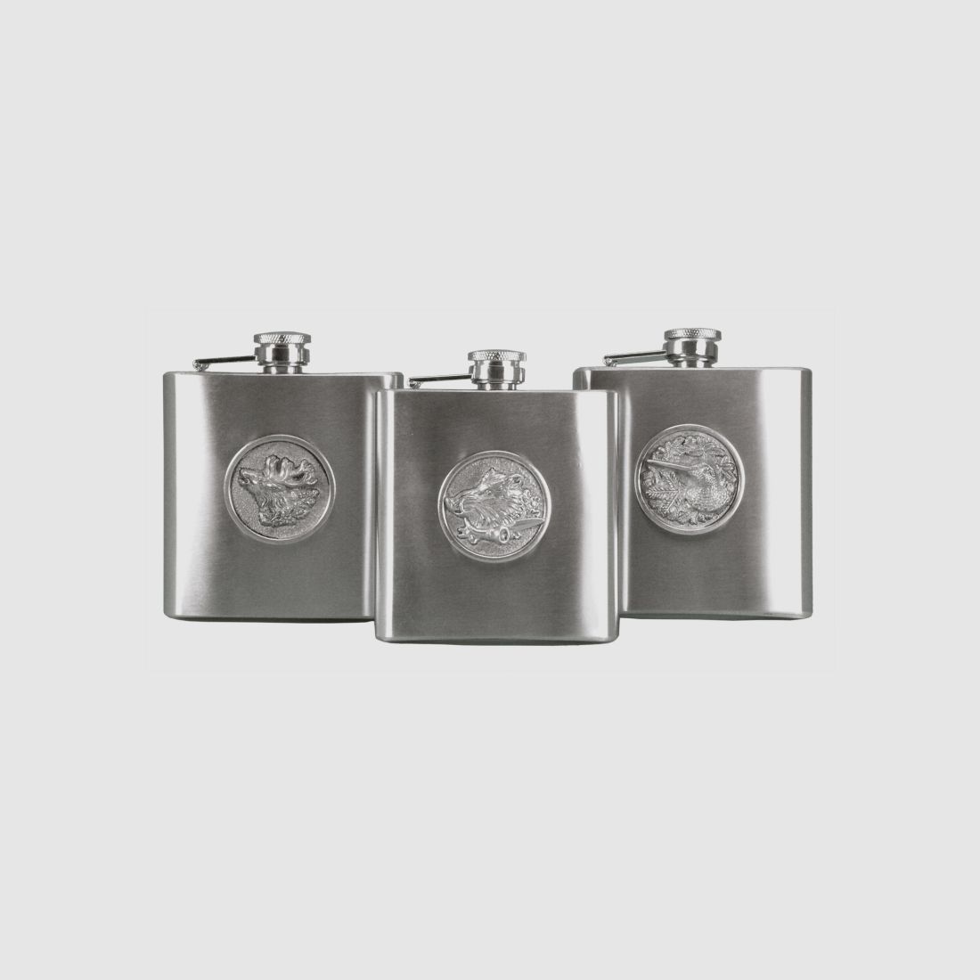 RVS FLACON MET HERTENKOP 180 ML