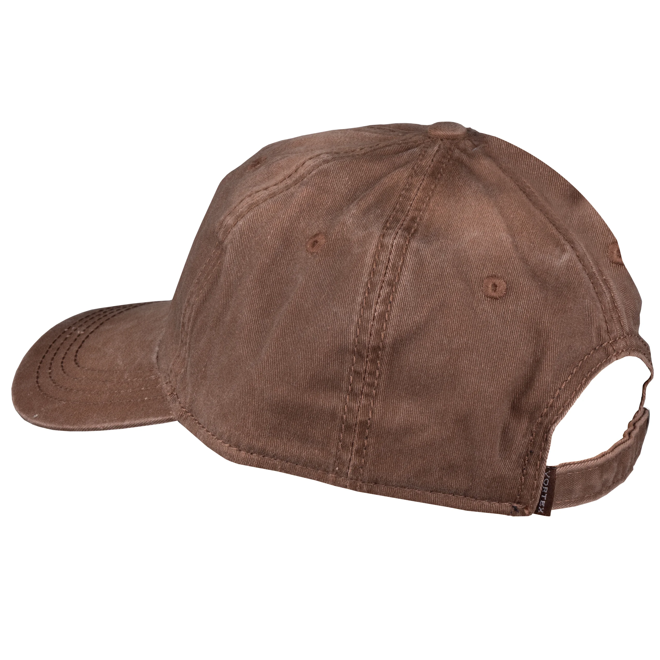 Casquette à visière pour homme Vortex Logo Cap marron, image 6 sur 8