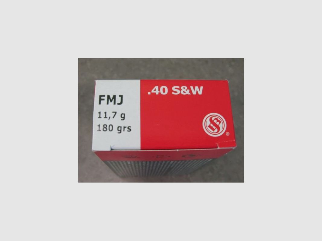 S&B CARICHE 40SW GR 180 FMJ, immagine 2 di 2
