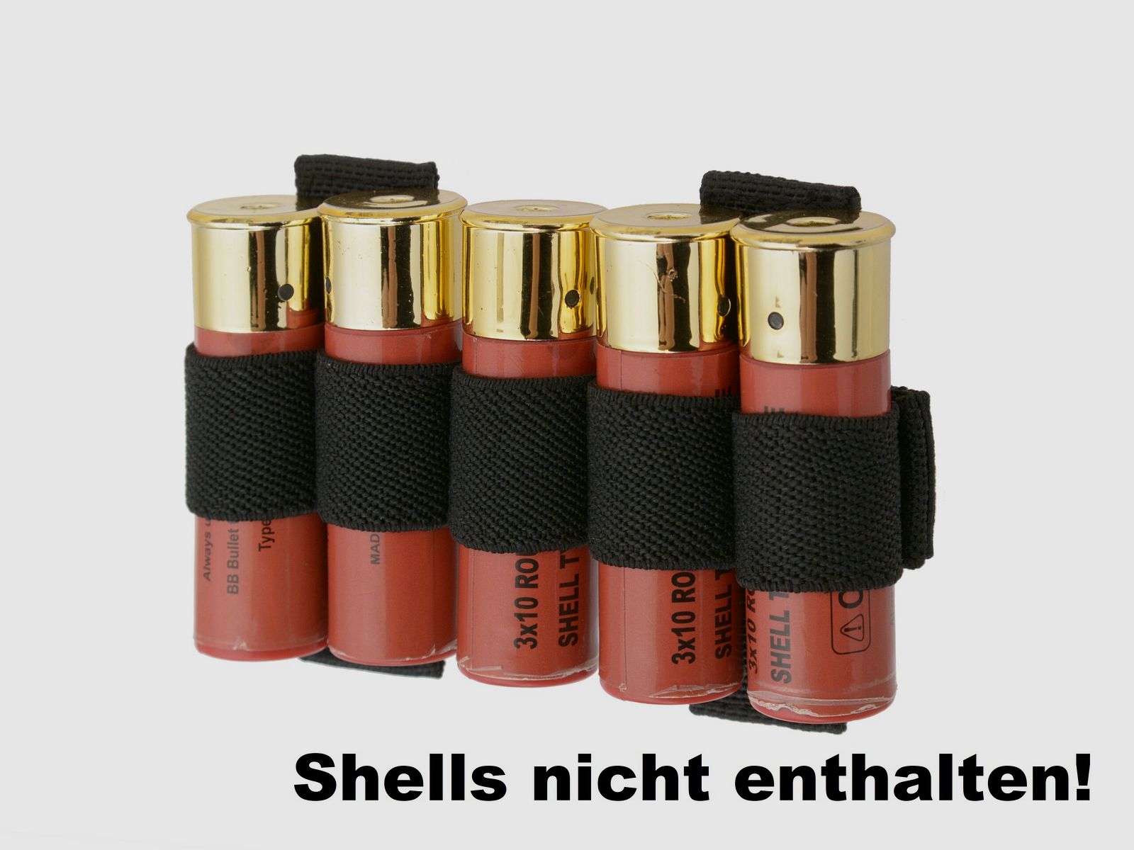 5-round shotgun shell holder for Molle (Black)