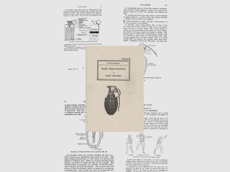 Nachdruck US-Dienstvorschrift Handgranaten von 1940