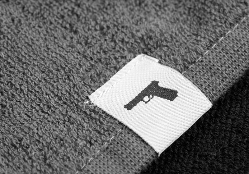 GLOCK Perfection Bath Towel 70×140 cm – Gray/Black – 100% Cotton, image 2 of 5