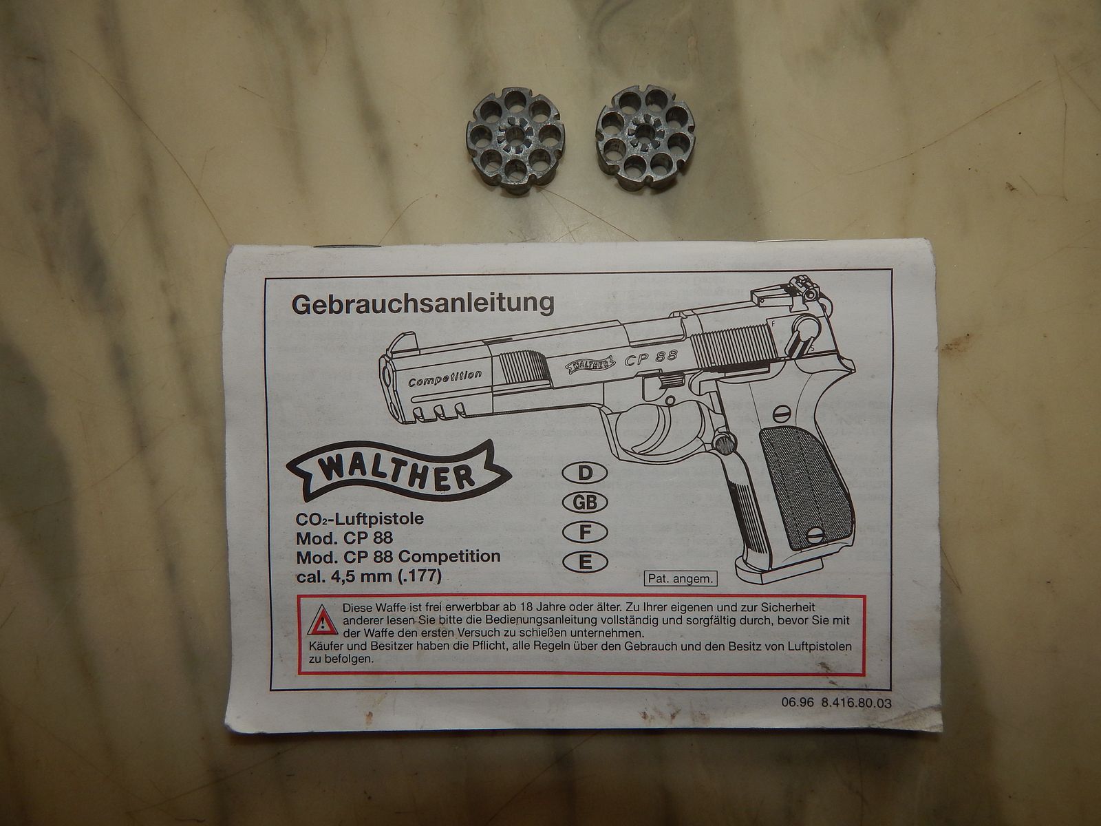 Walther CP 88 / Pistola de Co2